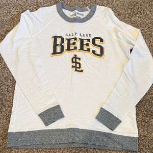 Original Retro Brand White and Gray Salt Lake Bees Sweatshirt